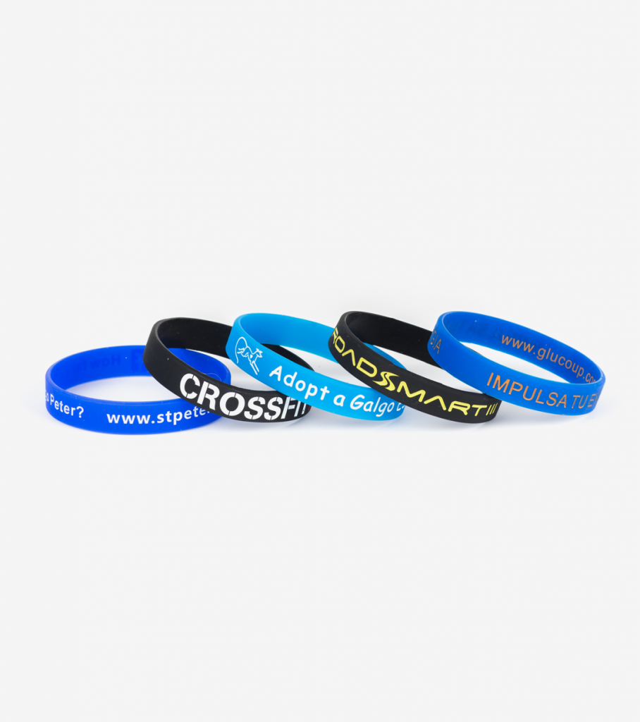 Silicone Wristbands Debossed and ink-filled