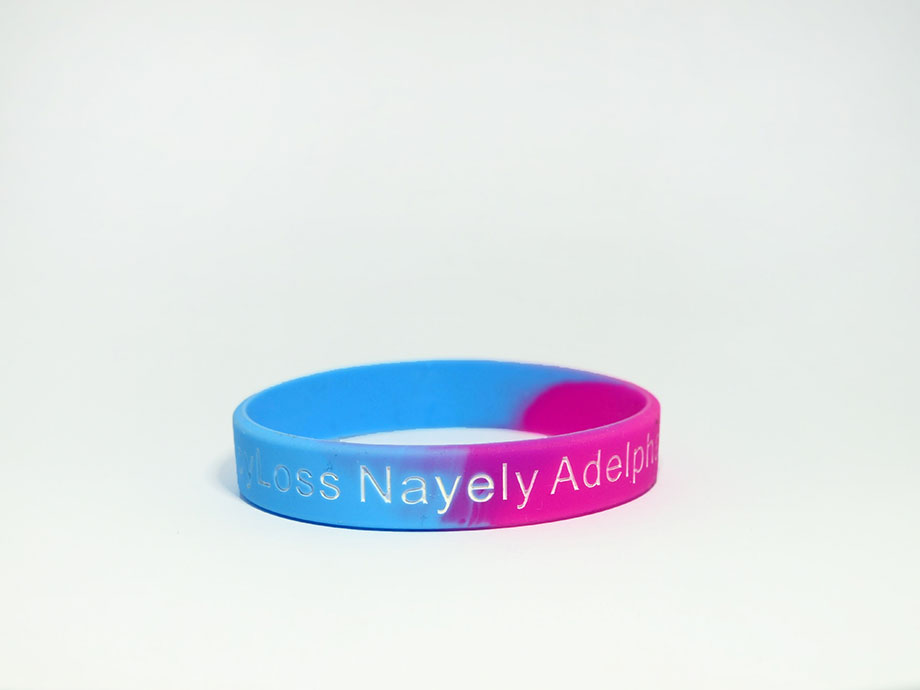 Tie dye silicone on sale wristbands