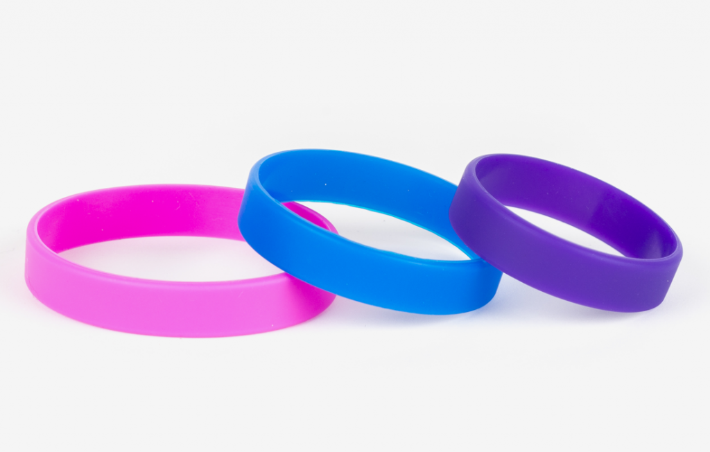 colored silicone wristbands