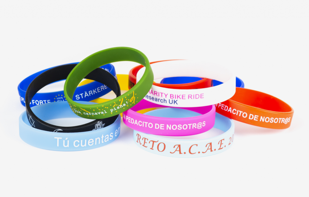 Selection of Printed Silicone Wristbands