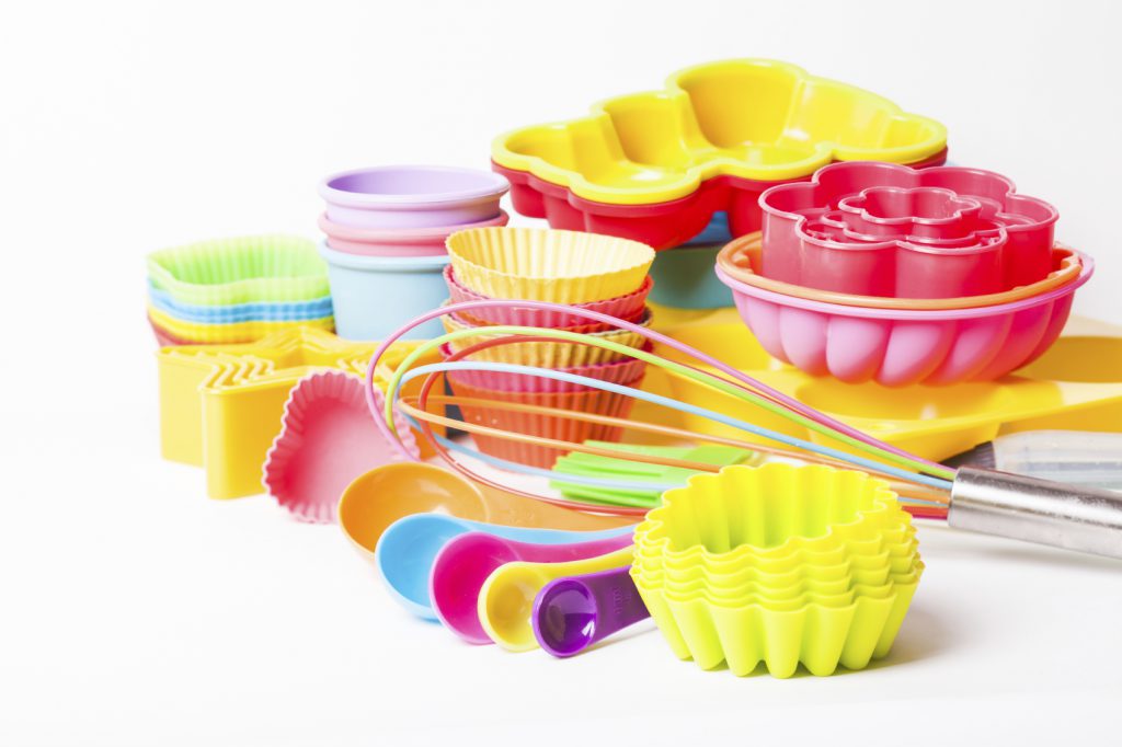 Rainbow silicone confectionery untersils