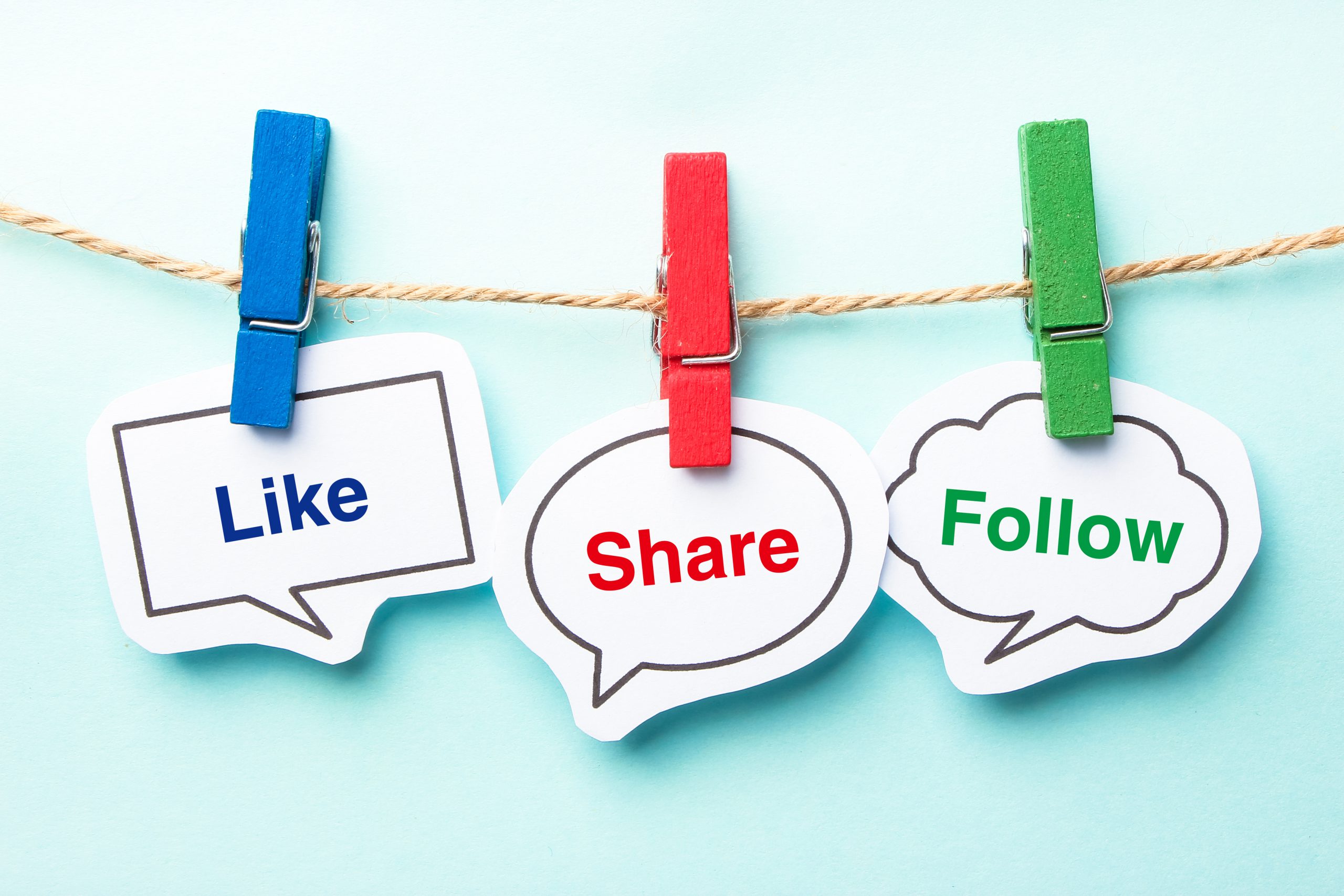 Like share follow as tips for marketing for charity