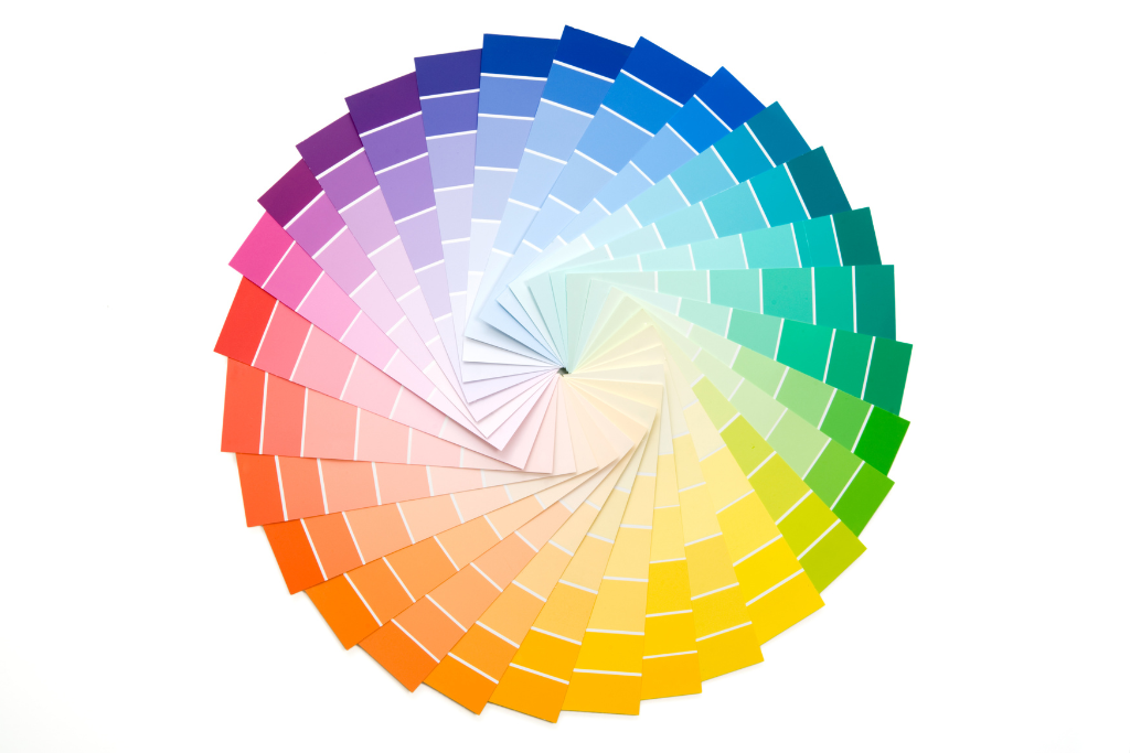 Simple colour wheel to help when choosing colours for your medal design