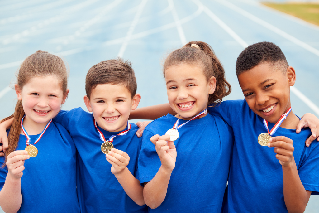 Winning medals as a child