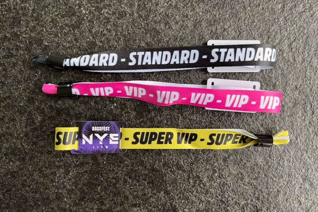 Examples of RFID wristbands for festivals